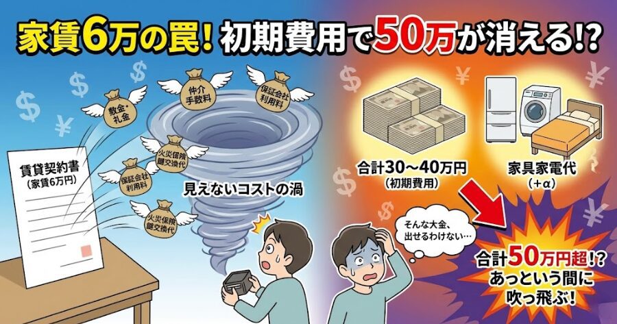 金がかかりすぎる（初期費用の地獄）