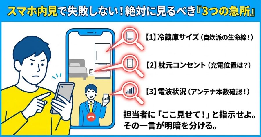 ＋α：オンライン内見で確認すべき「3つの死角」
