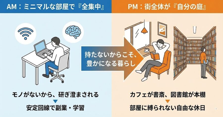 【休日編】モノを持たないからこその豊かさ