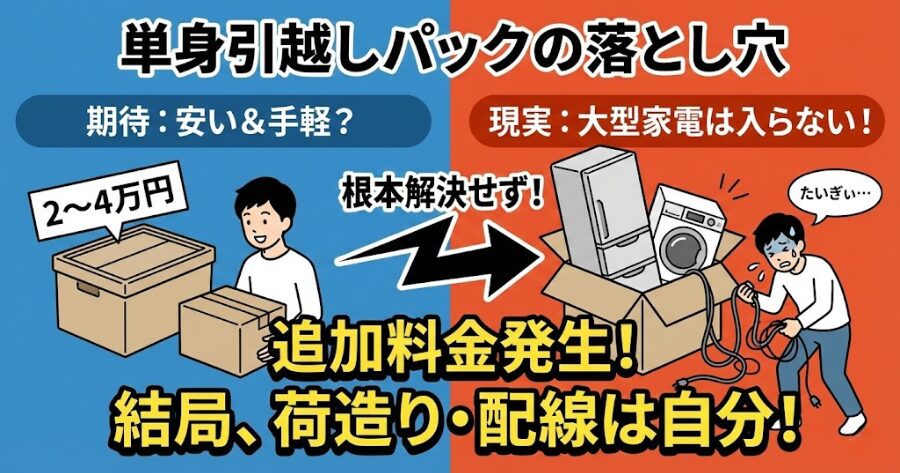 引越し業者の「単身パック」