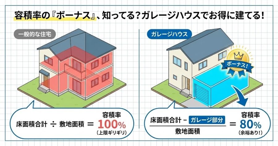 容積率緩和 車庫 1/5ルール