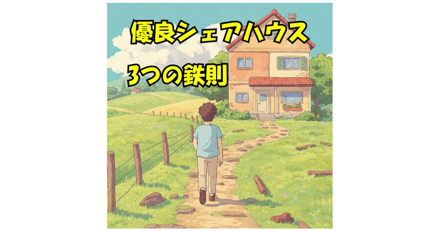 シェアハウス 家賃 光熱費込み 選び方 3つの鉄則