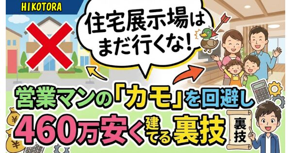 住宅展示場はまだ行くな！営業マンの「カモ」を回避し460万安く建てる裏技 アイキャッチ