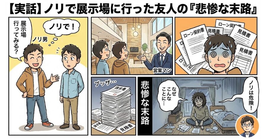 【実話】展示場にノリで行った友人の「悲惨な末路」
イメージイラスト