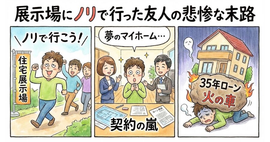 【実話】展示場にノリで行った友人の「悲惨な末路」
イメージイラスト