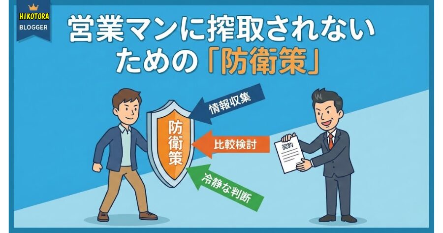 営業マンに搾取されないための「防衛策」とは?
イメージイラスト