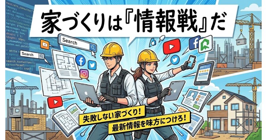 家づくりは「情報戦」だ
イメージイラスト