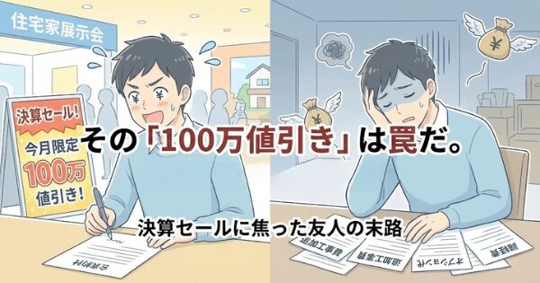 「今月なら100万値引き」は罠だ。決算セールに焦った友人の末路 イメージアイキャッチ画像