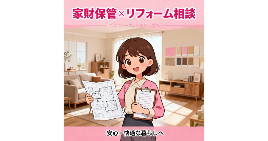 家財保管サービス 空調
家具保管 温度 湿度 管理
高級家具 保管サービス
家財 預かり 保険 補償
リフォーム トランクルーム カビ
家財保管サービス 運搬付き
家財 預かり 梱包
リフォーム 荷物 丸投げ
大切な家財をカビや反りから守る、空調完備のサービスは?
万が一の際の保険や補償内容は?
梱包から運搬まで、すべてお任せできる信頼できる業者は?