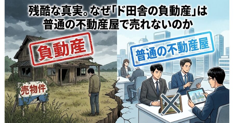 残酷な真実。なぜ「ド田舎の負動産」は普通の不動産屋で売れないのか
イラスト