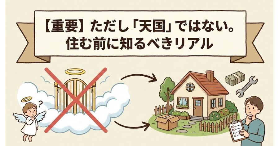 【重要】ただし「天国」ではない。住む前に知るべきリアル
イメージイラスト