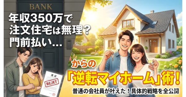 年収350万で注文住宅は無理？門前払いからの「逆転マイホーム」術