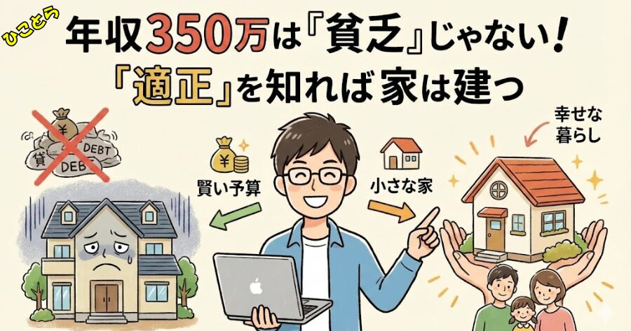 まとめ:年収350万は「貧乏」じゃない。「適正」を知れば家は建つ
イメージイラスト