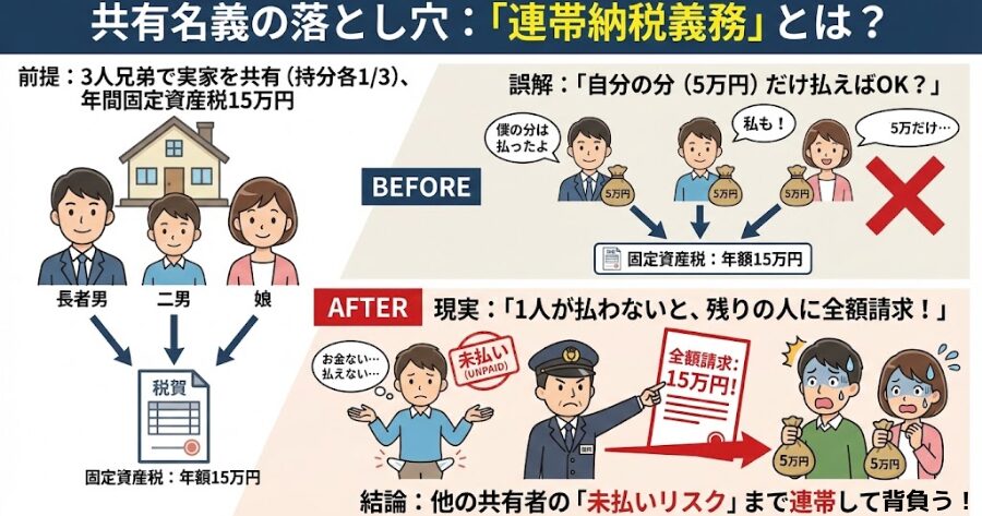 「自分の持ち分だけ払えばいい」は通用しない図解