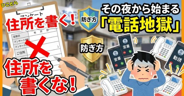 住宅展示場のアンケートに住所を書くな！その夜から始まる「電話地獄」の防ぎ方