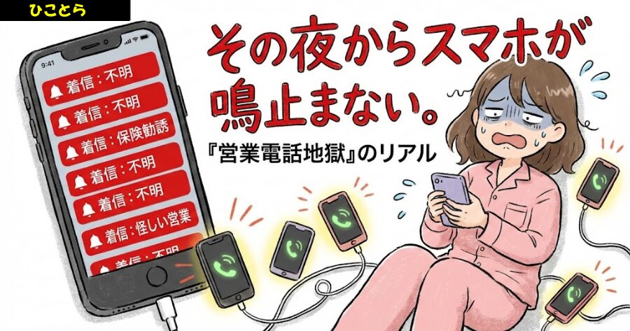 その夜からスマホが鳴り止まない。「営業電話地獄」のリアル
イメージイラスト