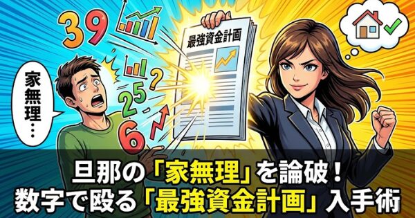 旦那の「家無理」を論破！数字で殴る「最強資金計画」入手術 アイキャッチ画像