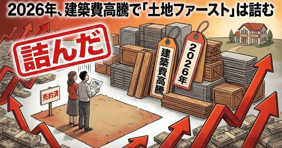 2026年、建築費高騰で「土地ファースト」は詰む
イメージイラスト