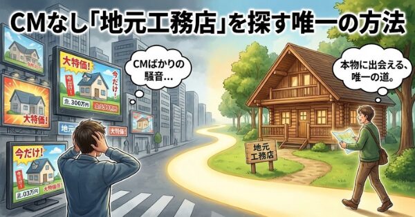 CMなし「地元工務店」を探す唯一の方法 アイキャッチ画像