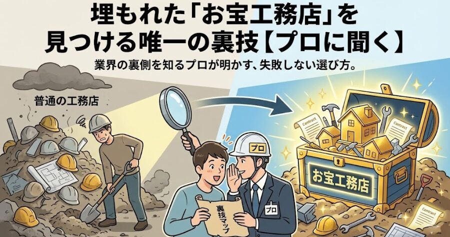 埋もれた「お宝工務店」を見つける唯一の裏技【プロに聞く】
イメージイラスト
