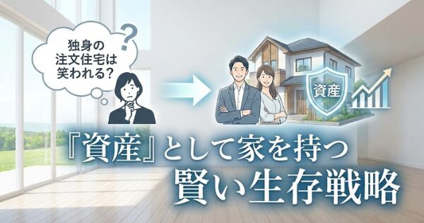 独身の注文住宅は笑われる？「資産」として家を持つ賢い生存戦略 上記についてアイキャッチ画像