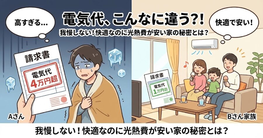 高気密高断熱 電気代 比較