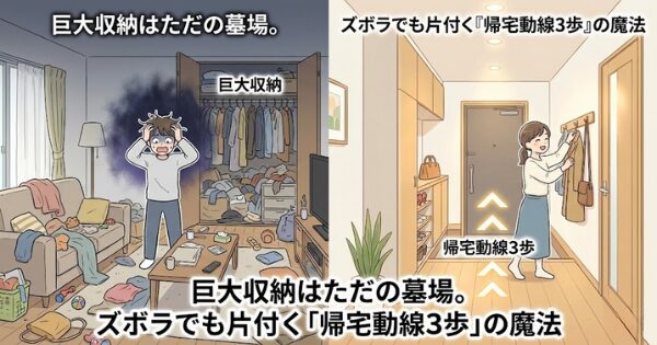 片付かない家 特徴 収納 少ない