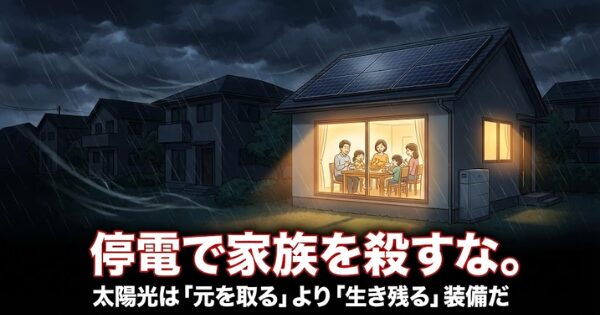 停電対策 太陽光発電 蓄電池