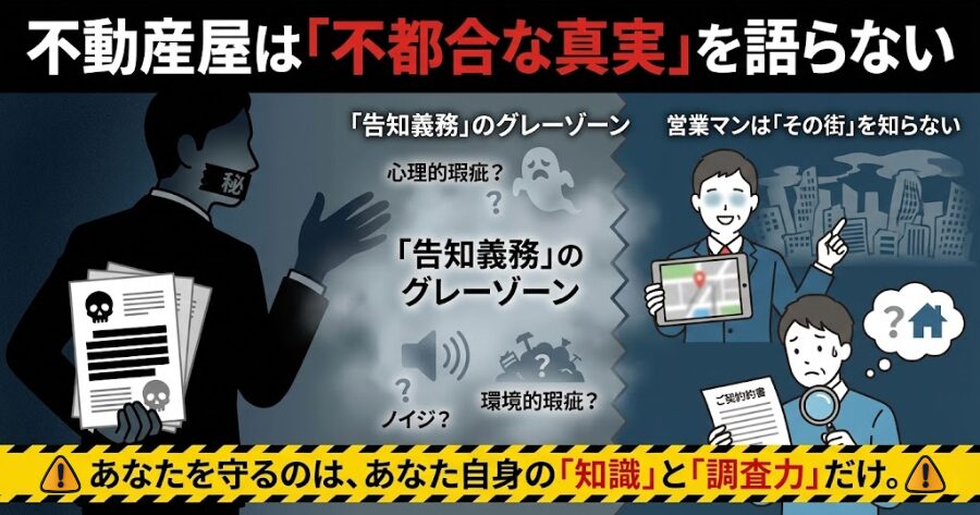 不動産屋は「不都合な真実」を語らない 「告知義務」のグレーゾーン 営業マンは「その街」を知らない