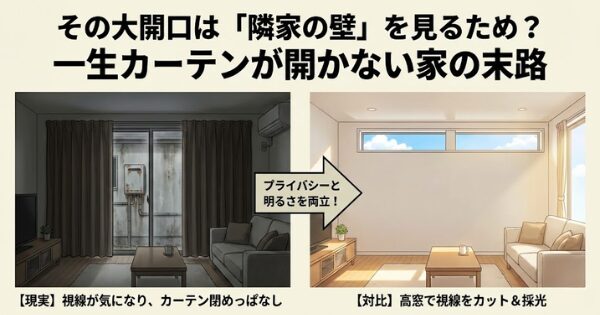 掃き出し窓 デメリット 目隠し カーテン閉めっぱなし