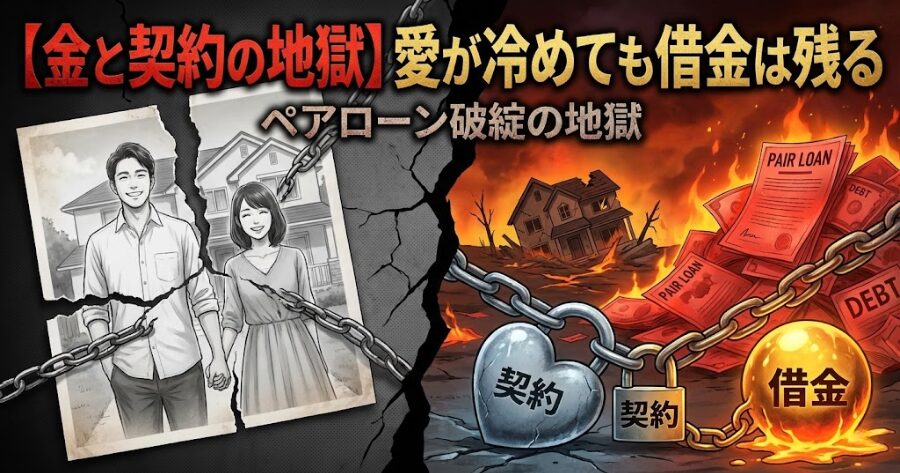 【金と契約の地獄】愛が冷めても借金は残る
ペアローン破綻の地獄