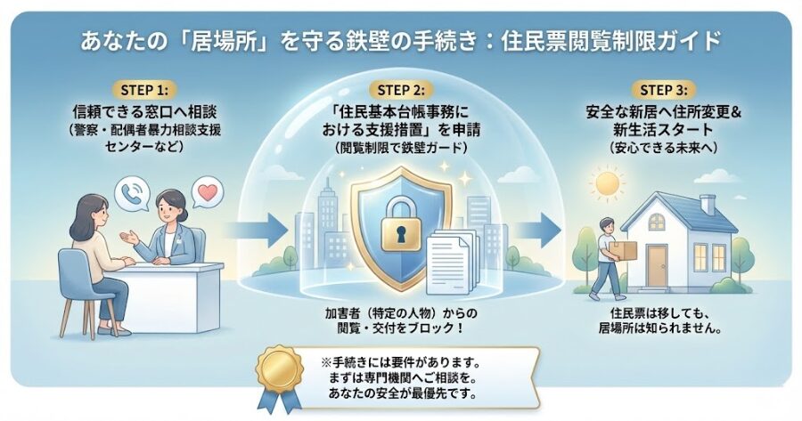 住民票と「相手に居場所を隠す」鉄壁の手続き、住民基本台帳事務における支援措置