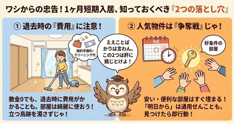 短期だからこそ気をつけたい「落とし穴」