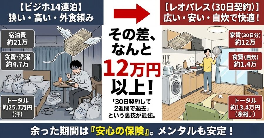 【完全論破】2週間の東京滞在コスト「ガチ比較」