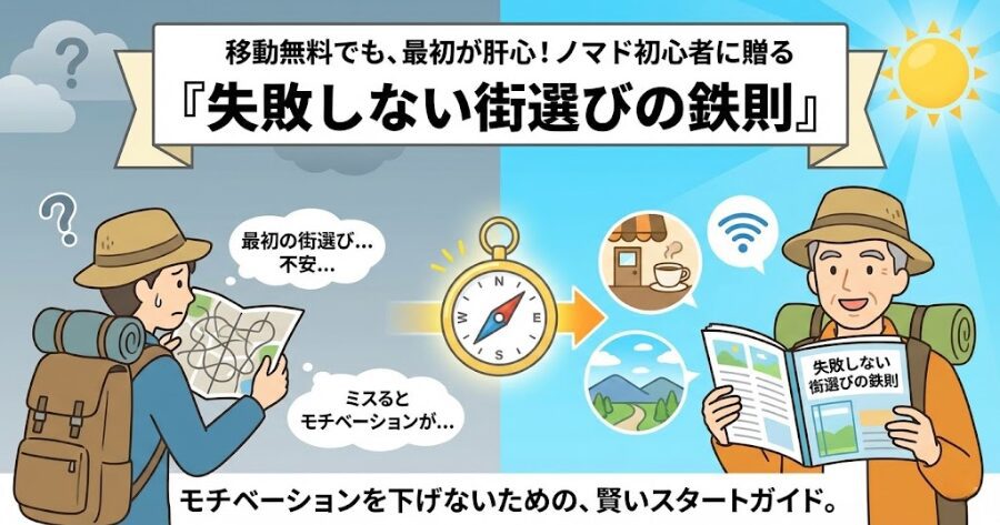 【ノマドの心得】失敗しない「最初の街」の選び方