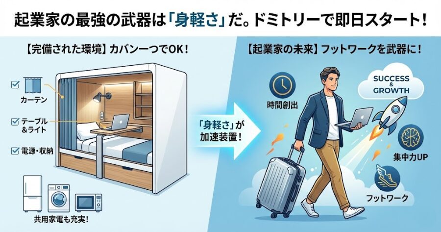 家具家電を買う必要が一切ない