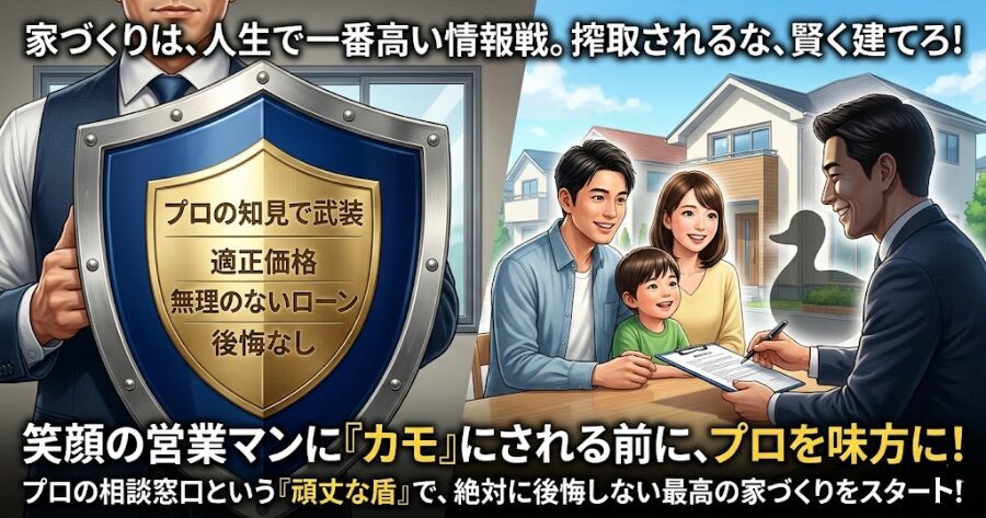 家づくりは「情報戦」だ。丸腰で戦場に突撃するな！