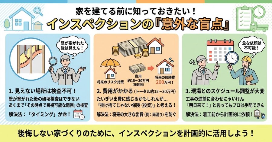 インスペクションのデメリット（限界と注意点）