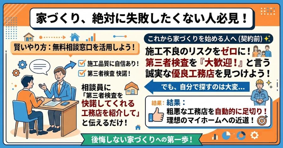 最初から「検査大歓迎！」の優良工務店を見つける方法