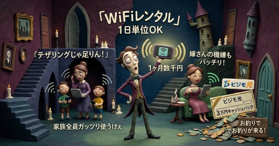 縛りなしの「レンタルポケットWi-Fi」を借りる 