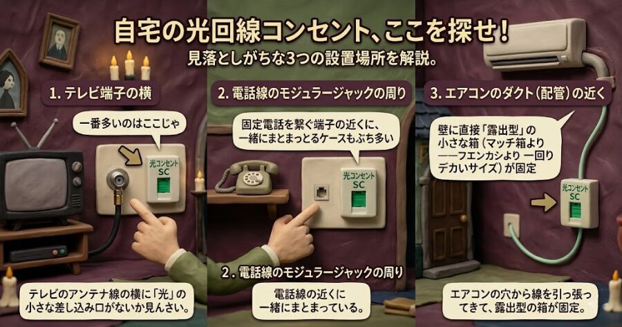 部屋にも絶対ある!?「光コンセント」の探し方