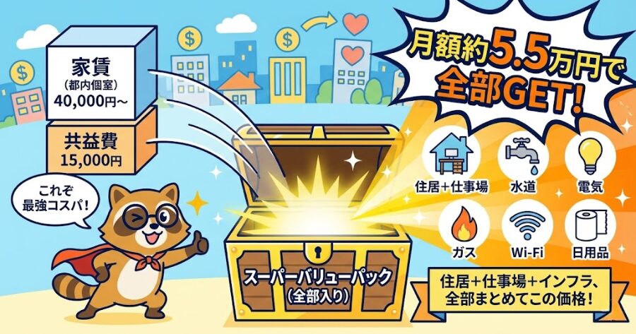 月の固定費が「約5万円台」で完結する