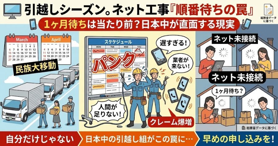 引越し難民が一斉に申し込む「超・繁忙期」だから
