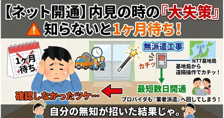 「無派遣工事」でいけるかどうかの確認を怠ったから